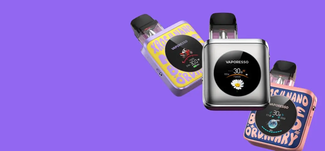 Vaporesso XROS 4 NANO – featuring the biggest circular TFT display in the XROS family, providing clear info for the best mtl vape experience.